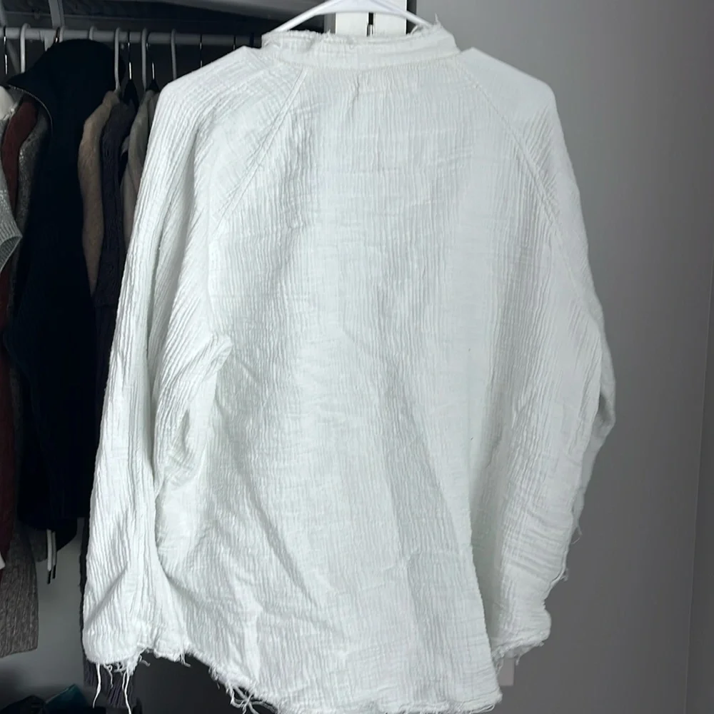 Free People Summer Daydream Knit Gauze Top, NWOT - Picture 6 of 7